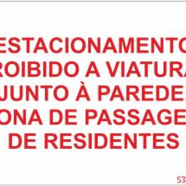 Sinais de Parque de Estacionamento - Fotoluminescente 1F. 400x300mm