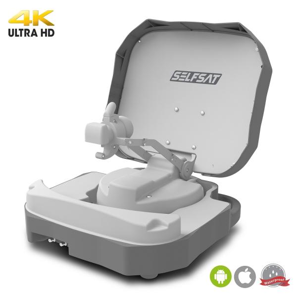 Antena Satélite Automática Caravan Mobile Single p/ Auto - Caravana - SELFSAT