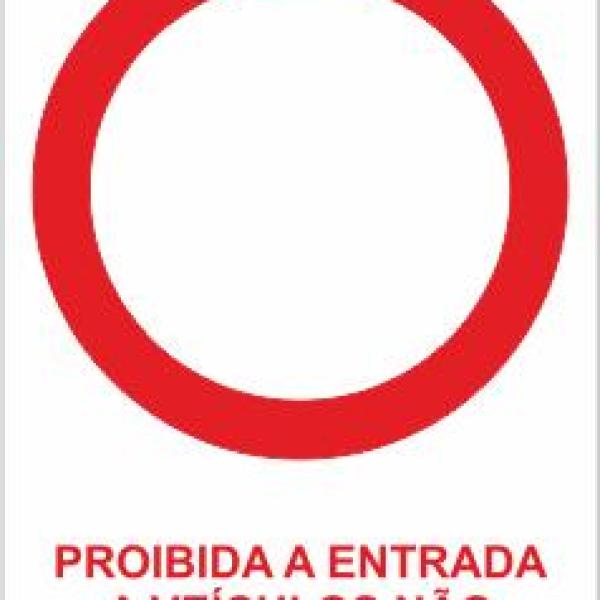 Sinal de Estaleiro - PVC Opaco 400x600mm