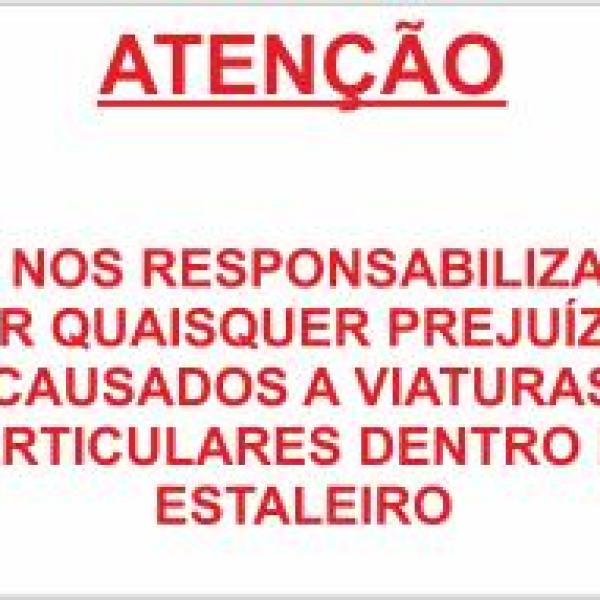 Sinal de Estaleiro - Fotoluminescente 2F. (Aplicação por Suspensão) 400x300mm