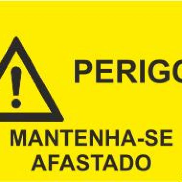 Sinal de Estaleiro - Vinil 400x300mm