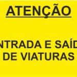 Sinal de Estaleiro - PVC Opaco 400x300mm