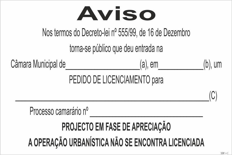 Sinal de Estaleiro - PVC Opaco 1200X0800mm