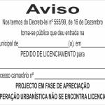 Sinal de Estaleiro - PVC Opaco 1200X0800mm