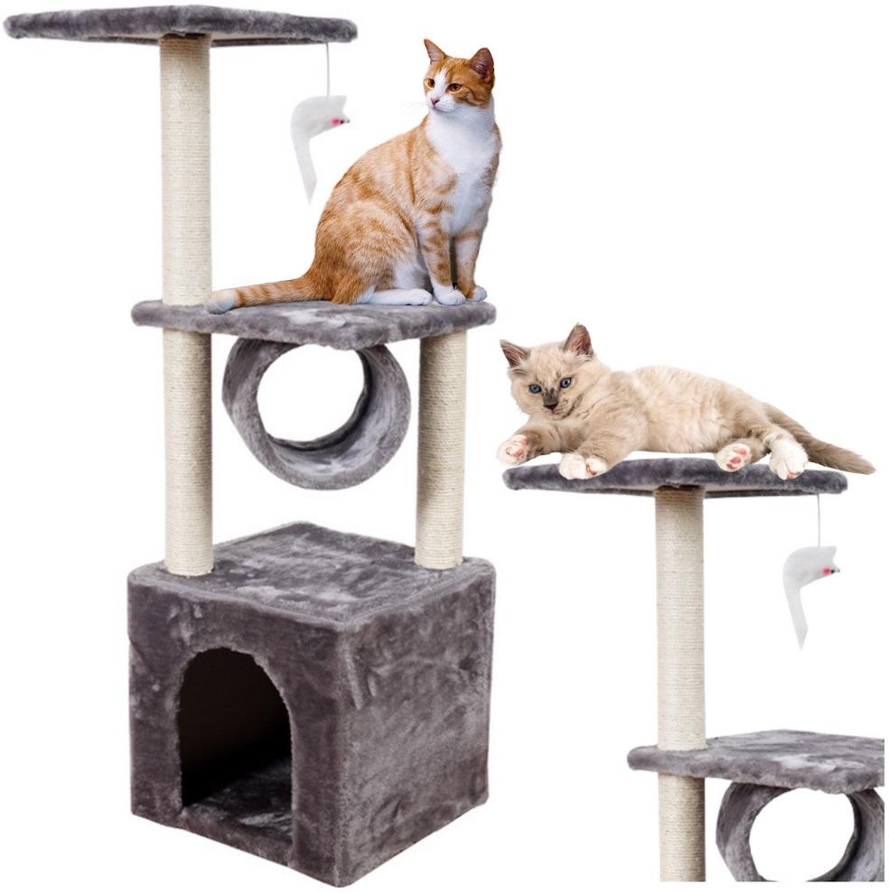 Arranhador p/ Gatos c/ Plataforma (30 x 30 x 78 cm)