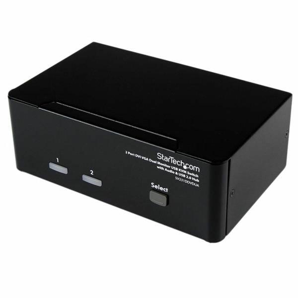 Comutador KVM com 2 Portas Startech SV231DDVDUA         