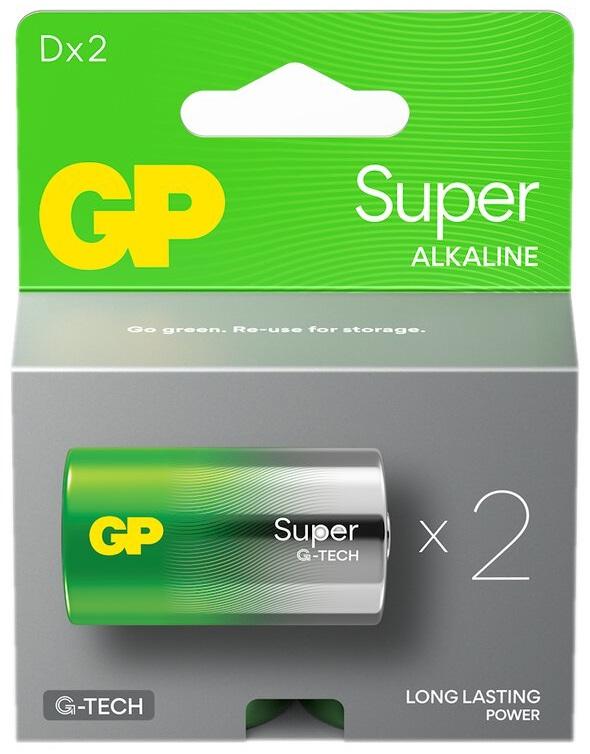 Blister 2 Pilhas Alcalinas LR20 - GP