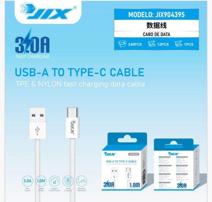 Cabo de Dados USB-A para Type-C (1M) – 3.0A