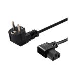 ANGULAR POWER CABLE 1.2M SCHUKO - IEC C13