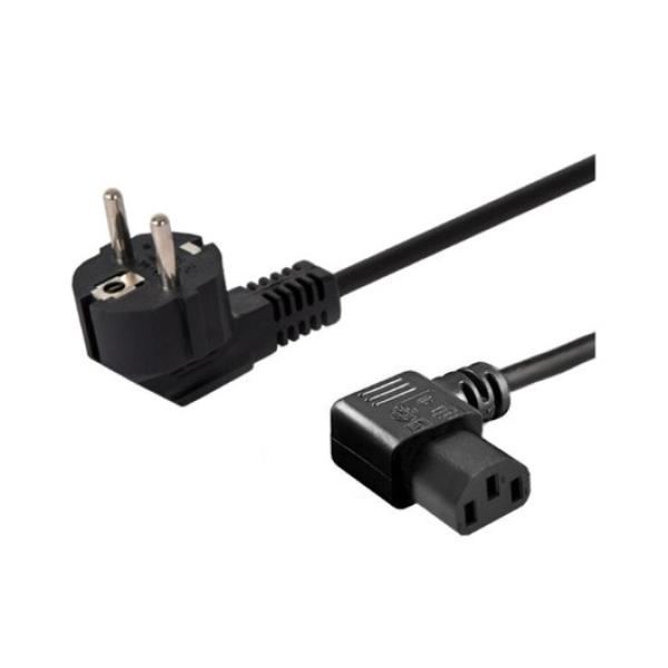 ANGULAR POWER CABLE 1.2M SCHUKO - IEC C13