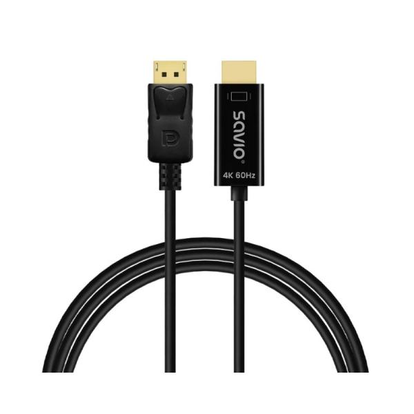 CABLE DP A HDMI SAVIO CL - 189 4K 60HZ