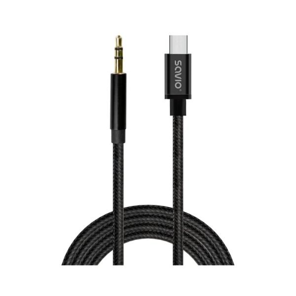 CABLE USB-C A MINI-JACK SAVIO CL-187 1M