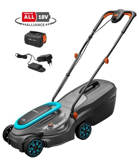 Corta - Relvas Eléctrico 32/18V PowerMax P4a c/ Bateria e Carregador - GARDENA