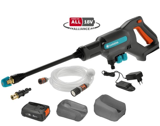 Máquina de Lavar Alta Pressão a Bateria AquaClean 24/18V P4A - GARDENA