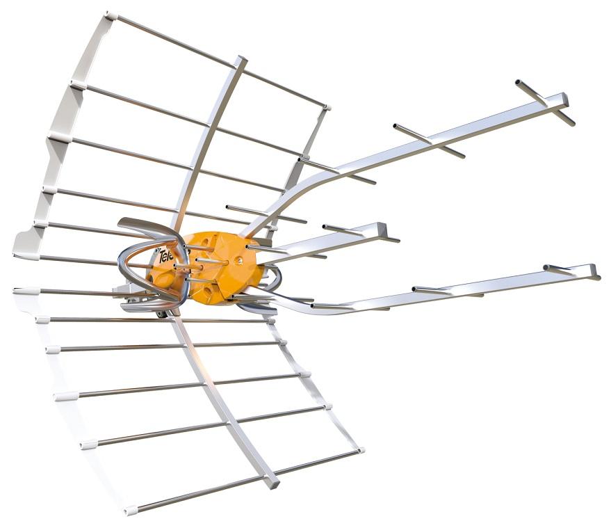 Antena Digital TDT UHF HD ELIPSE 2º LTE700 + Alimentador - TELEVES 148922
