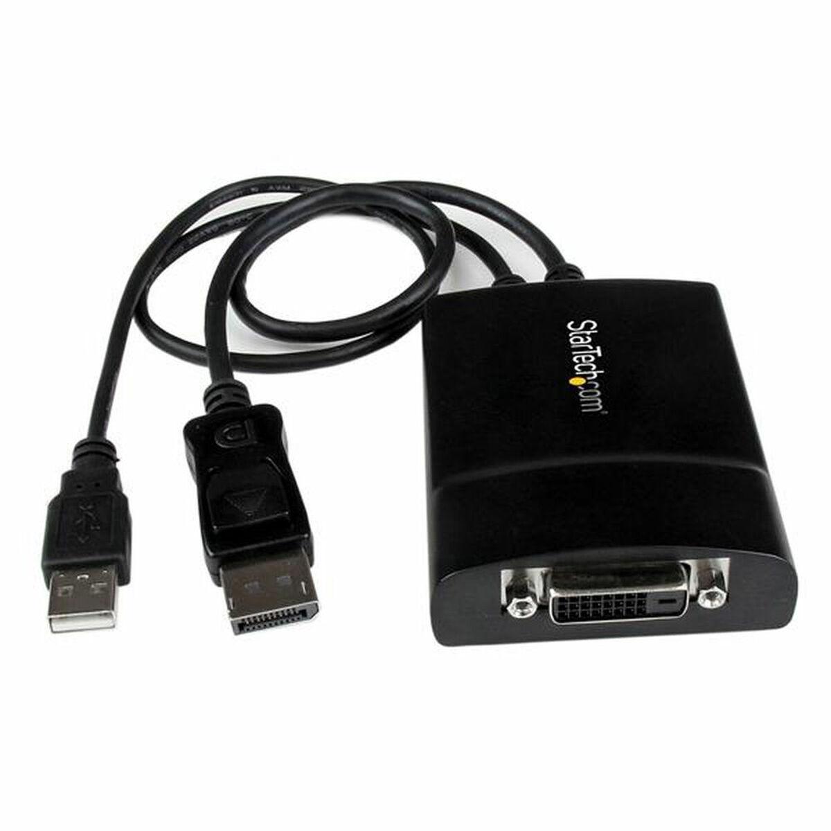 Adaptador DisplayPort para adaptador DVI Startech DP2DVID2             Preto