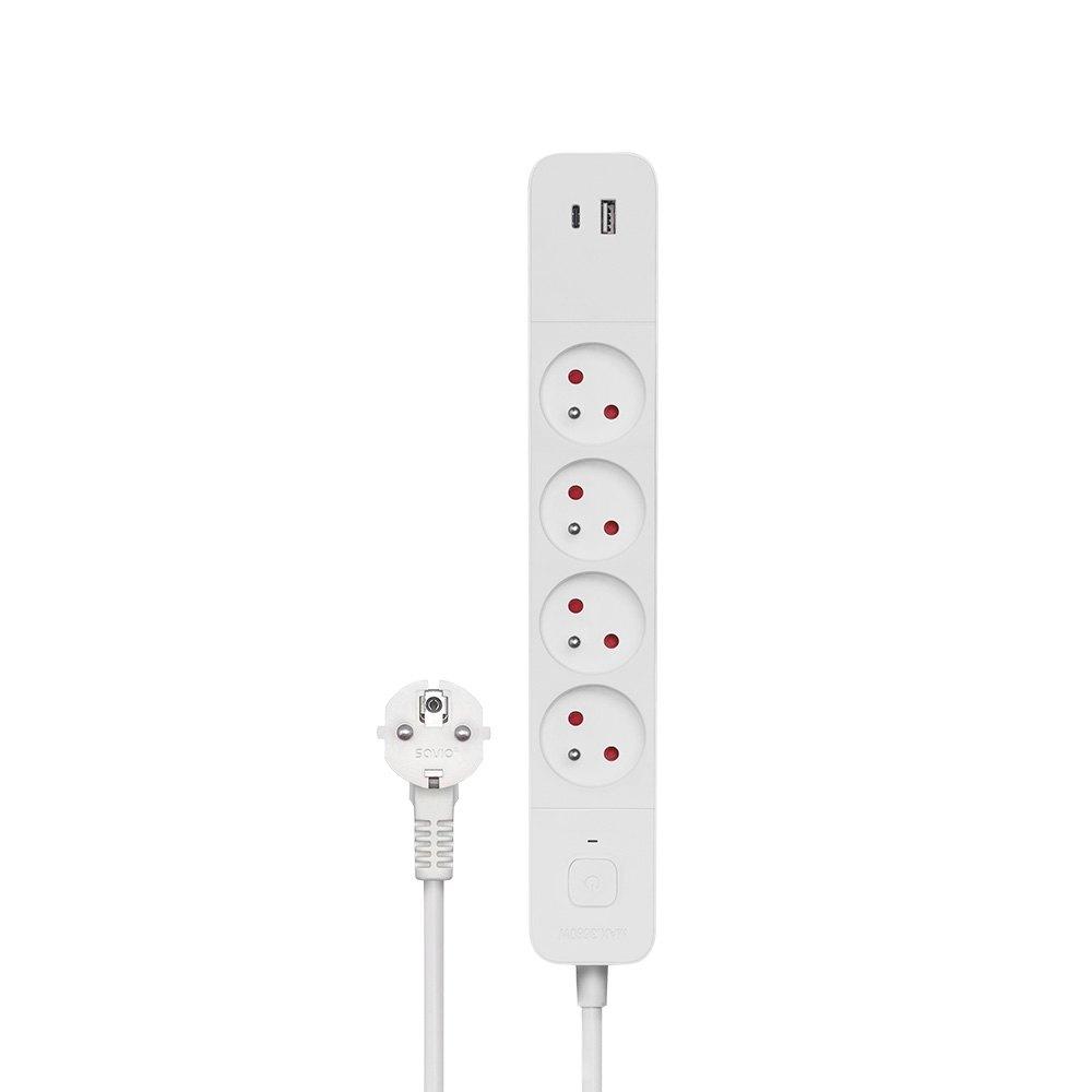4 - PLUG STRIP + 2*USB 1.5M SAVIO LZ - 11