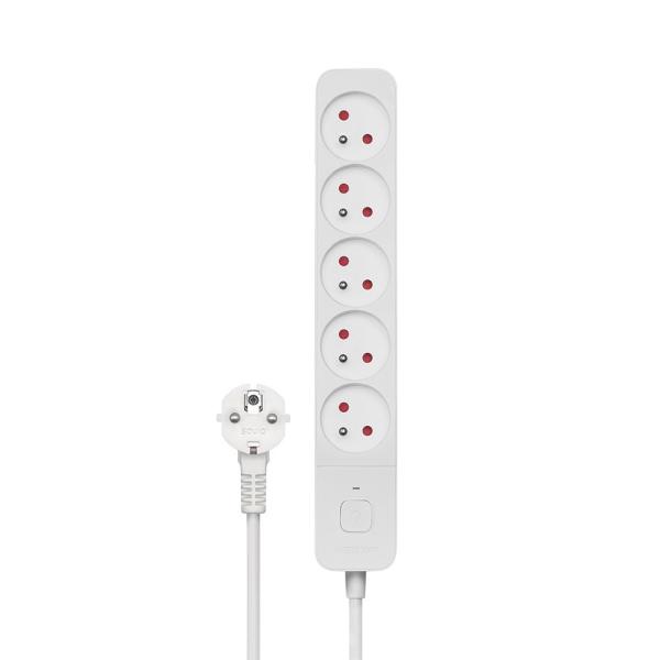 3M WHITE 5 - OUTLET POWER STRIP SAVIO LZ - 09