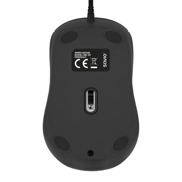 SAVIO MB-03 OPTICAL MOUSE WITH USB(A) CABLE 1200 DPI