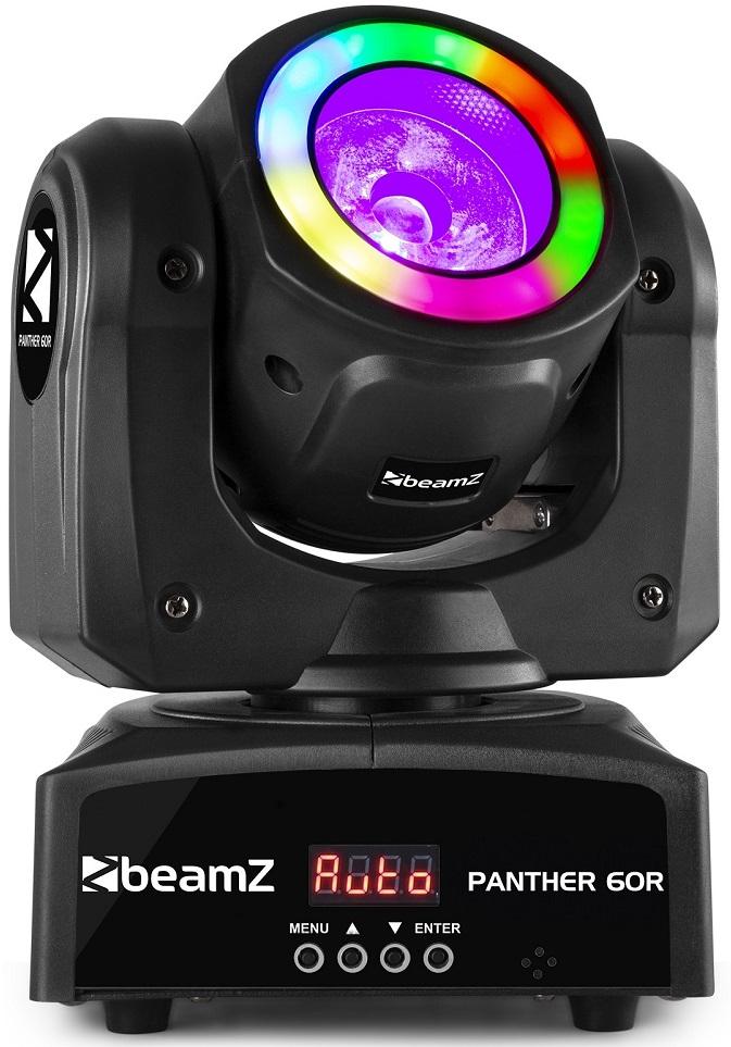 Moving Head com Anel LED 4 em 1 LED Beam 60W RGBW DMX (Panther 60R) - beamZ