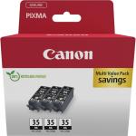 Tinteiro Triple Pack PGI - 35BK (Preto) - CANON