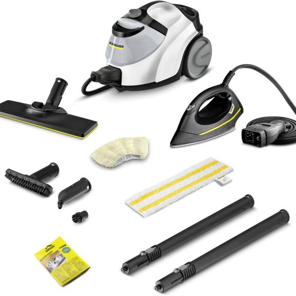 Máquina de Limpeza a Vapor SC 5 EasyFix Iron 1.5L 2250W (Preto/Branco) - KARCHER
