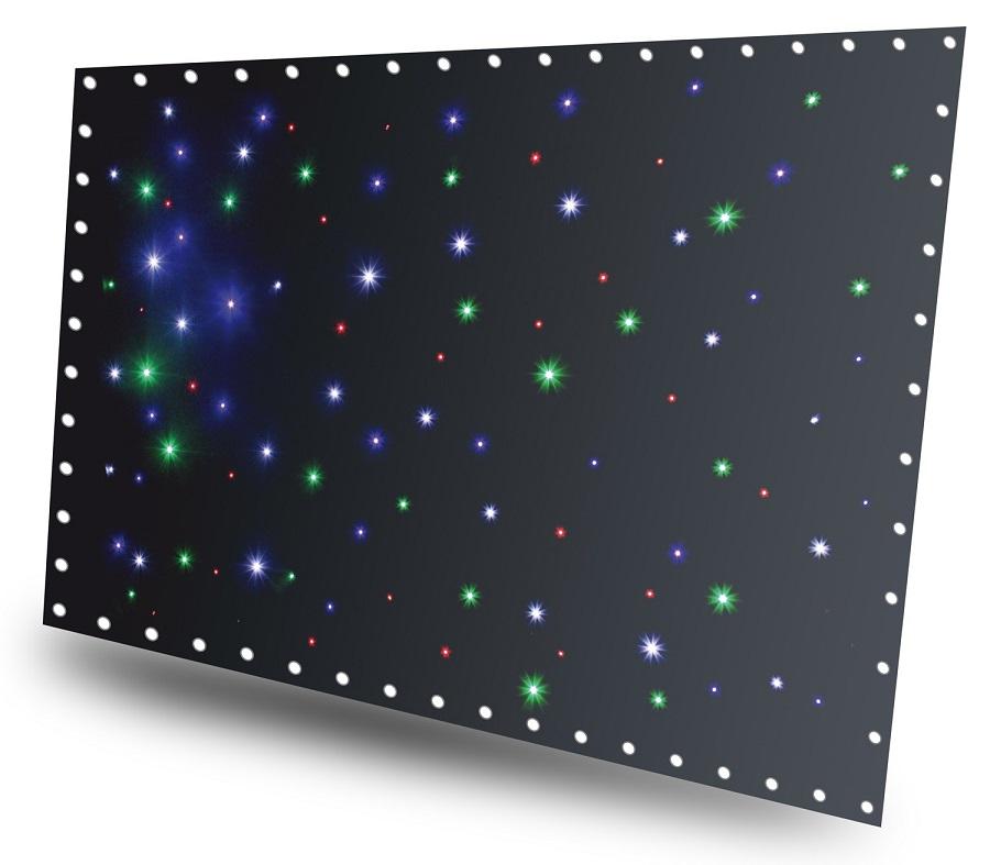 Cortina de 96 LEDs RGBW DMX (3 x 2 mts) c/ Comando (SPW96) - beamZ