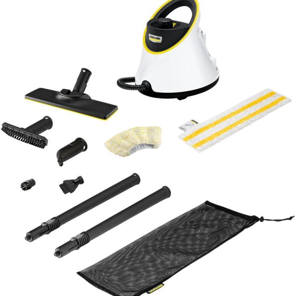 Máquina de Limpeza a Vapor SC 2 Deluxe 1L 1500W (Branco/Preto) - KARCHER
