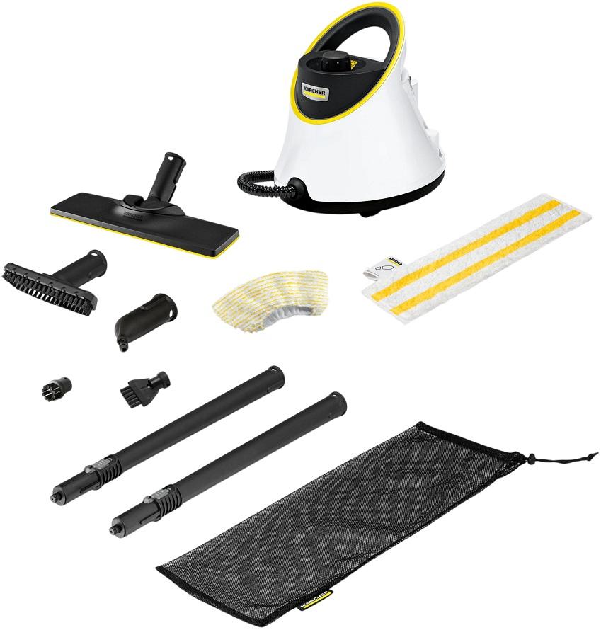 Máquina de Limpeza a Vapor SC 2 Deluxe 1L 1500W (Branco/Preto) - KARCHER