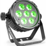 Projector LED PAR 7x 6W (4 EM 1) RGBW DMX c/ Comando (BT270) Preto - beamZ