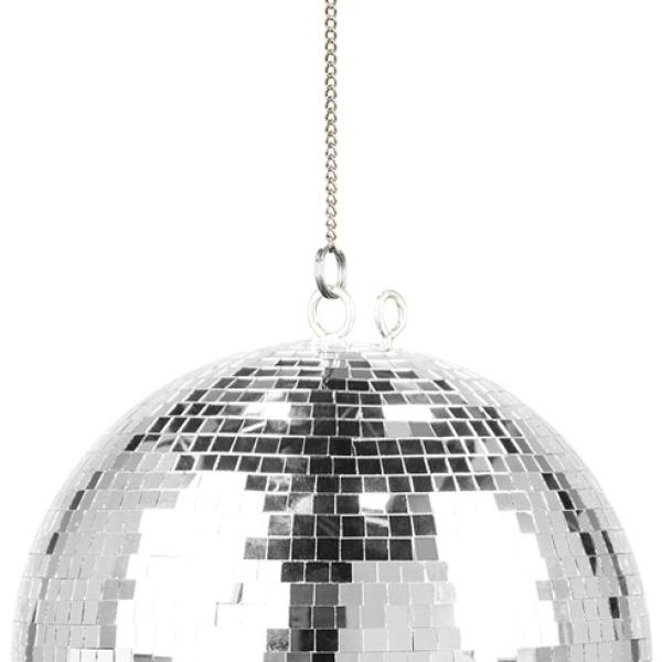 Bola de Espelhos 30cm c/ Motor Luz LED (MB30ML) - FUZZIX
