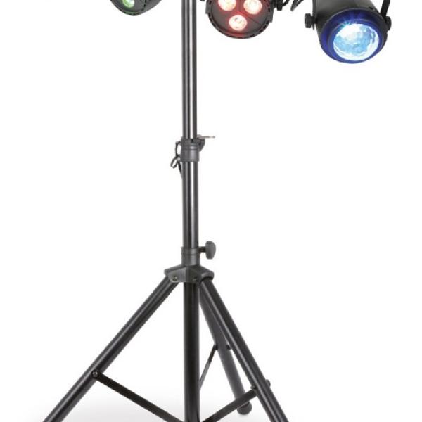 Barra Portátil 4 EM 1 c/ 2 Focos PAR 3x LEDs RGBW e 2 Projectores Efeitos Jellymoon - MAX
