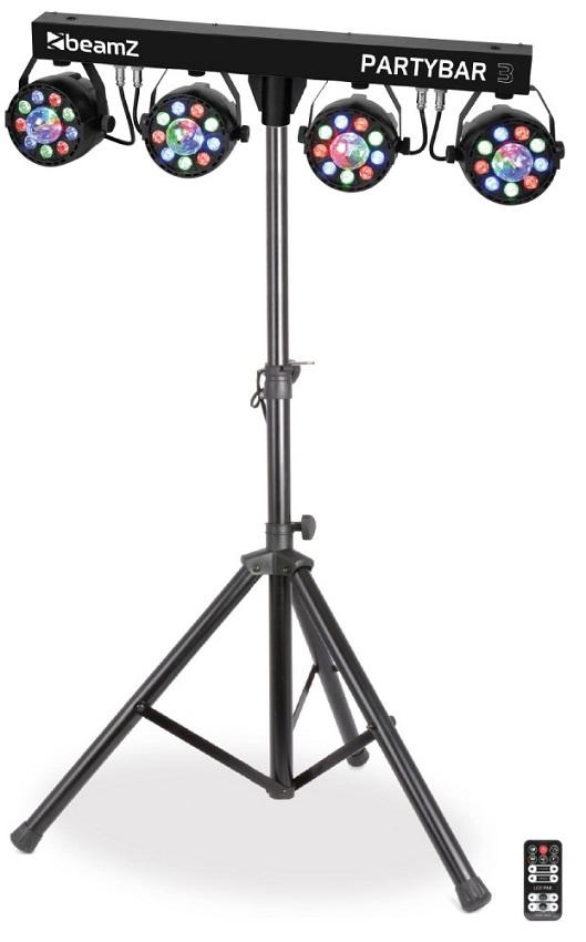 Barra Portátil 4 - EM - 1 c/ 4 Focos PAR RGBW Magic Ball (Partybar3) - beamZ