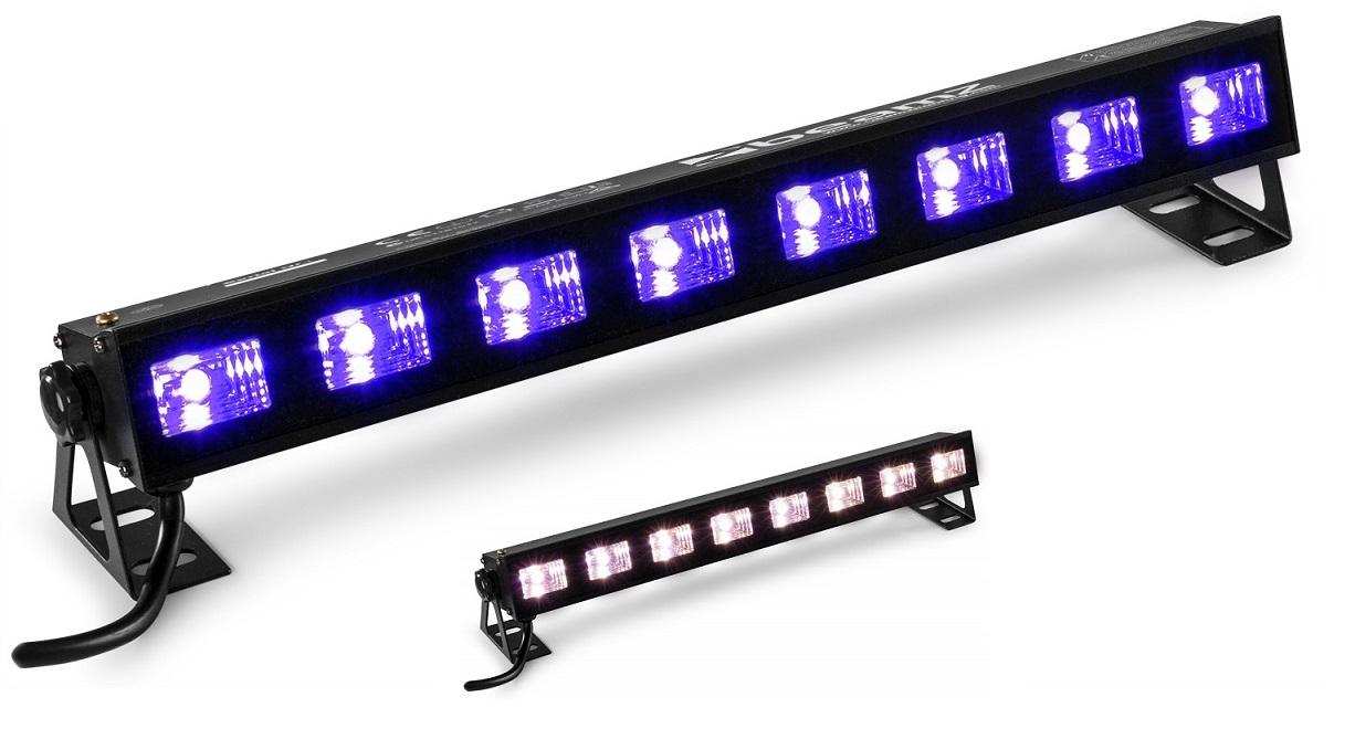 Barra Profissional 2 - EM - 1 8x LEDs 3W Branco+UV (Luz Negra) BUVW83 - beamZ