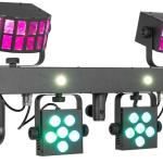 Barra Profissional 26x LEDs c/ Moving Head´s + Efeitos Derby + Strobe LEDs (SHOWBAR GO GLOW) - beamZ