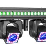 Barra Profissional 36 LEDs c/ 4 Moving Head´s 4 LEDs 40W UV (SHOWBAR GO VIBE) - beamZ