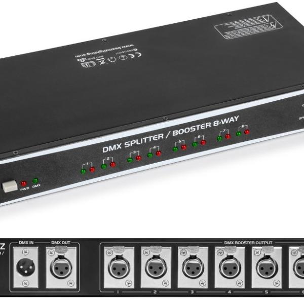 Splitter / Booster Controlador DMX 8 Vias - beamZ
