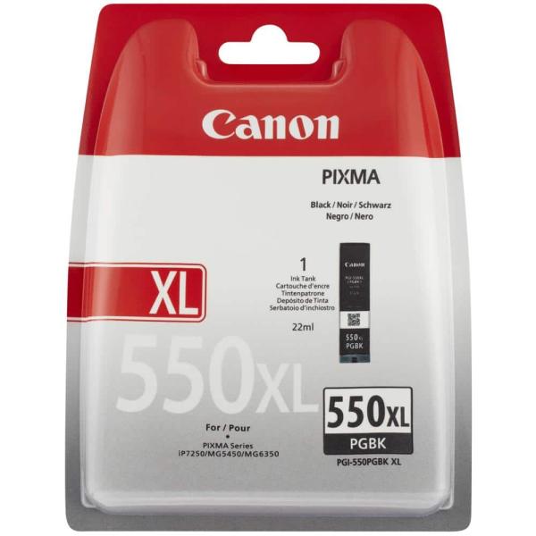 Tinteiro Original Canon PGI - 550PGBK XL Preto — Recondicionado