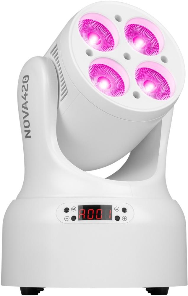 Moving Head LED Wash 4 - EM - 1 4 LEDs RGBW 20W (NOVA420 - WH) - beamZ