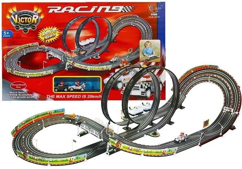 Pista de Corrida do Mario c/ 2 Carros - LEANTOYS