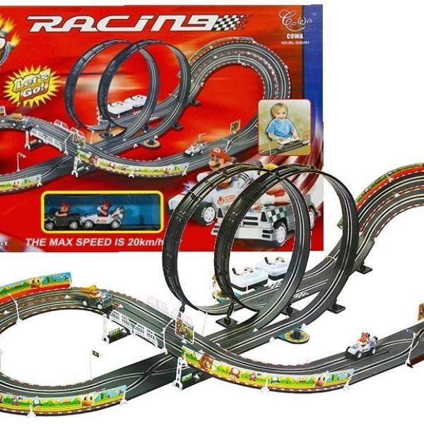 Pista de Corrida do Mario c/ 2 Carros - LEANTOYS