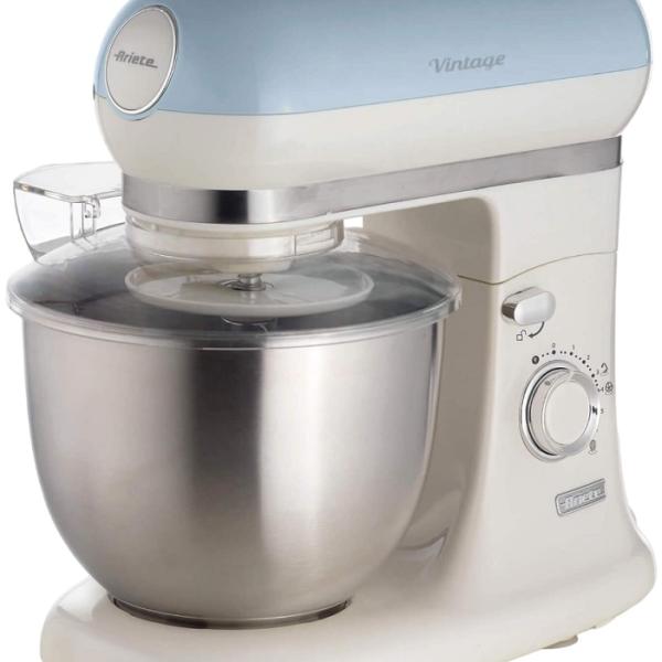 Robot de Cozinha Vintage 1588/05 5.5L 2400W (Azul/Branco) - ARIETE