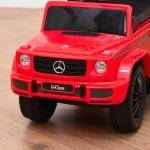 Carro Andador para Crianças Mercedes G350 com Buzina Capô Removível Encosto e Suporte de Proteção 85,5x40,5x95 cm Vermelho