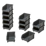 Organizador de Ferragens para Parede com 30 Caixas de 2 Tamanhos Diferentes 37,5x18x63 cm Vermelho e Cinza