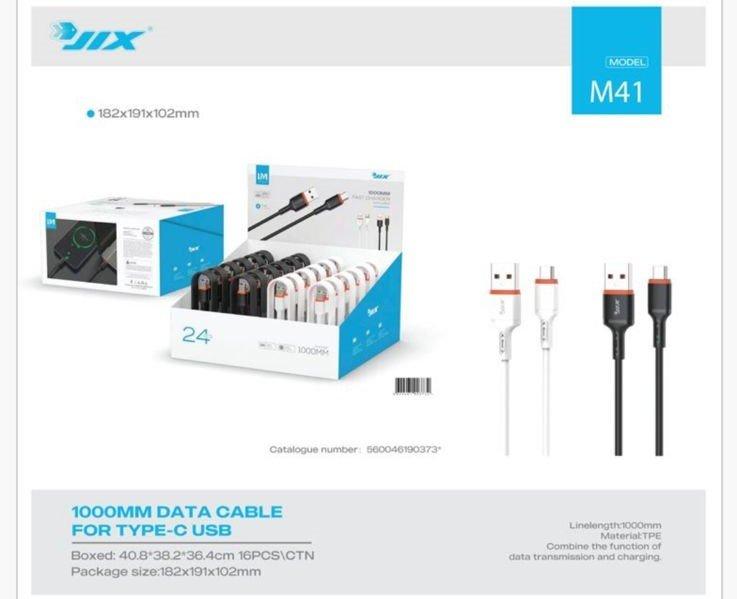 Cabo de Dados USB-A para Type-C (1M) – 6A