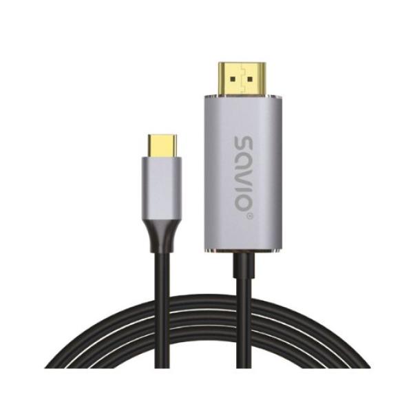 CABLE USB(C) - HDMI 2.0 4K 2M SAVIO CL - 171