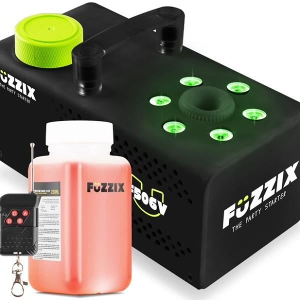 Máquina de Fumo Vertical 500W 6 LEDs RGB c/ Comando s/ Fios (F506V) - FUZZIX