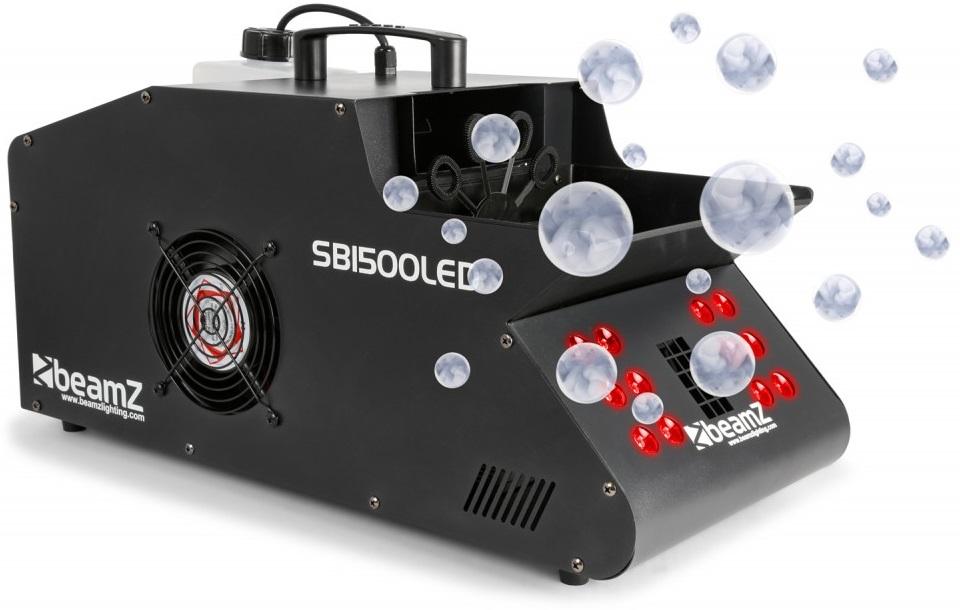 Máquina de Fumos e Bolhas Sabão 1500W DMX c/ Efeito LED RGB (SB1500LED) - beamZ