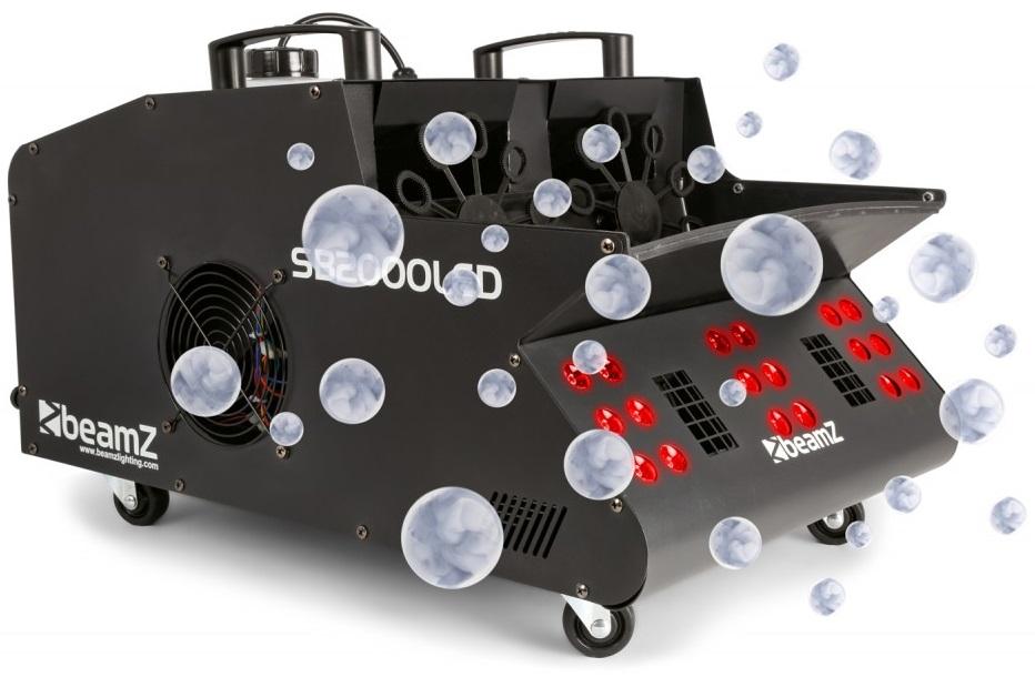 Máquina de Fumos e Bolhas Sabão 2000W DMX c/ Efeito LED RGB (SB2000LED) - beamZ