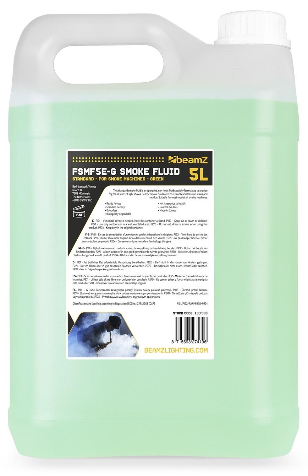 Liquido p/ Máquina de Fumo 5L (FSMF5E - G) - beamZ